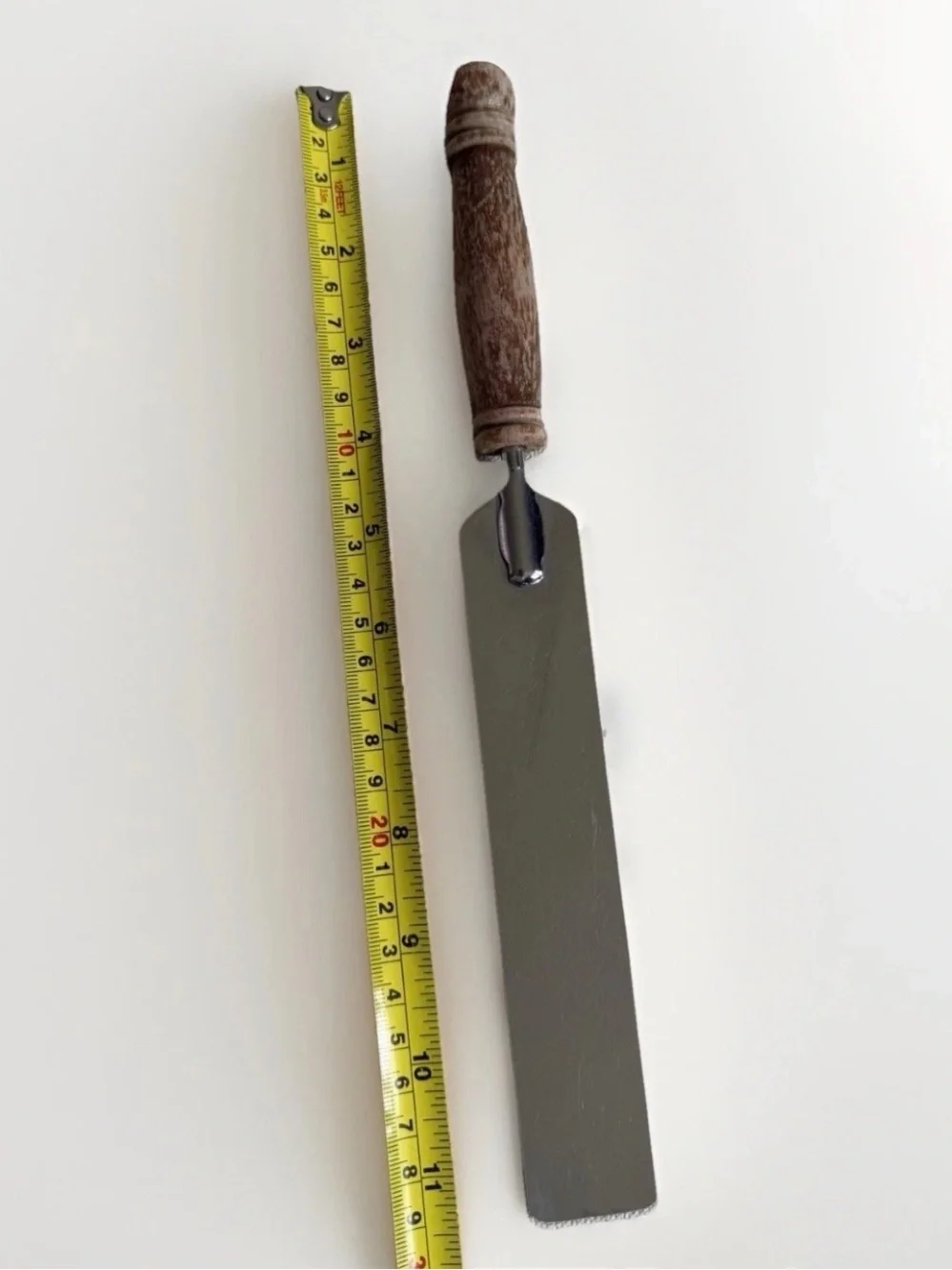 Vintage EKCO Icing Spreader Spatula Turned Wood Handle Chromium Plated USA 1950s
